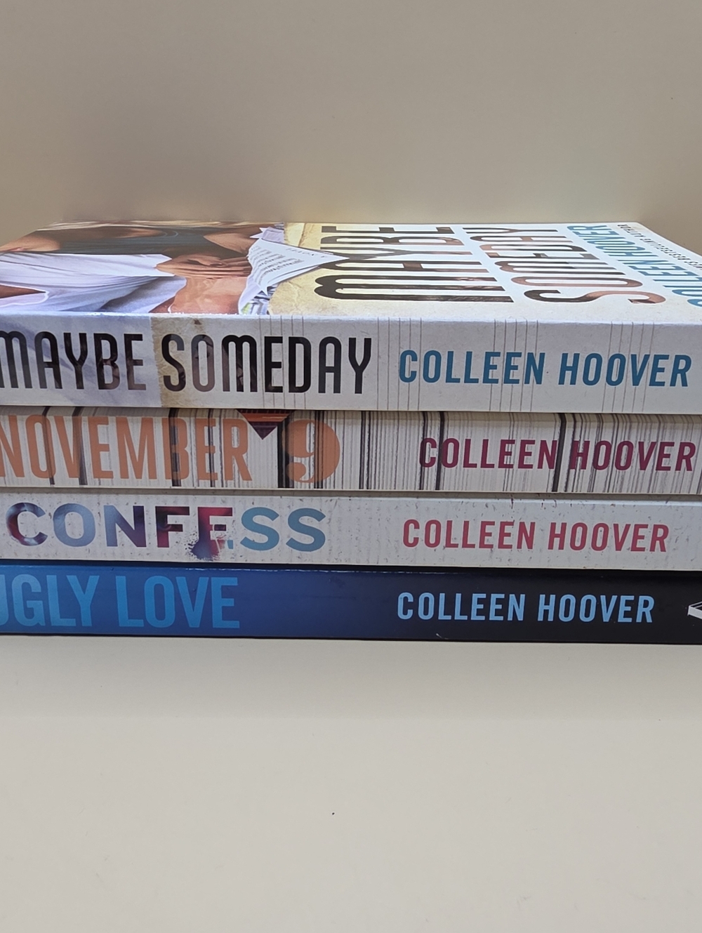 Colleen Hoover Book Lot Ugly Love Confess November 9 Maybe Someday PB - Picture 2 of 3
